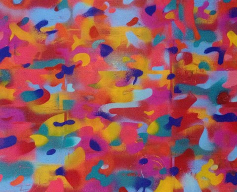 Framed Abstract Camo 2 Print