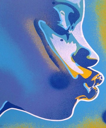 Framed Blue Kiss Print