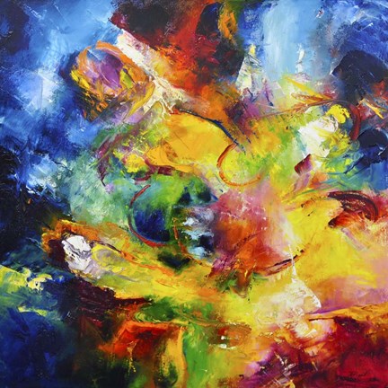 Framed Here We Go Round in Circles Print