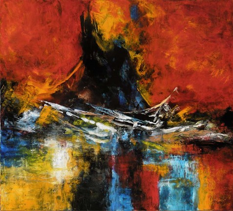 Framed Restless Sea Print