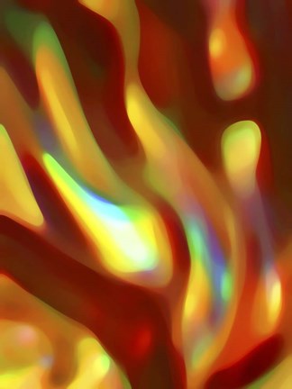 Framed Iridescent Flowing Color Print