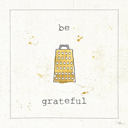 Framed Cuisine Cuties Be Grateful Print