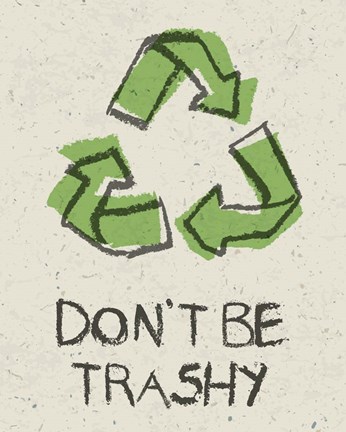 Framed Don&#39;t be Trashy Print