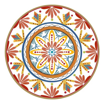 Framed Talavera de Moda III Print