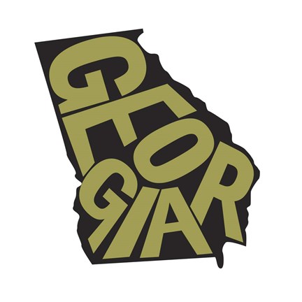 Framed Georgia Letters Print