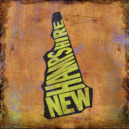 Framed New Hampshire Print