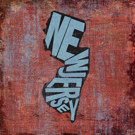 Framed New Jersey Print