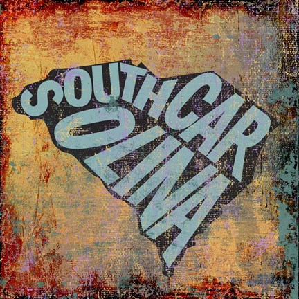 Framed South Carolina Print