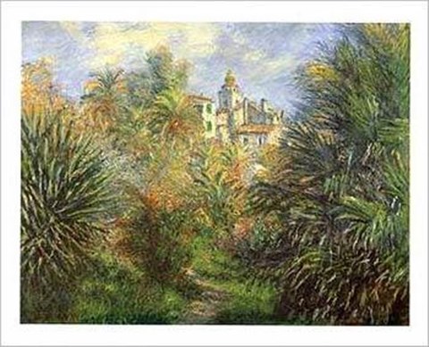 Framed Jardins de Bordighera Print