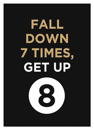 Framed Fall Down Print