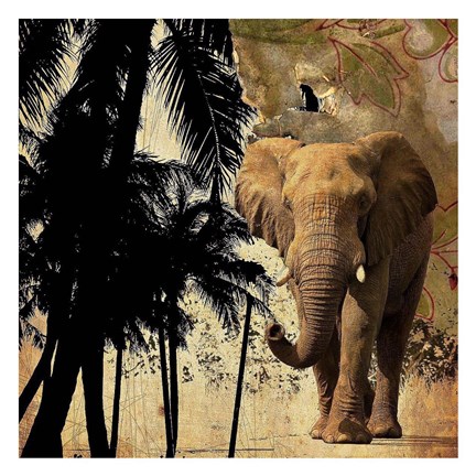 Framed Mighty Elephant 2 Print