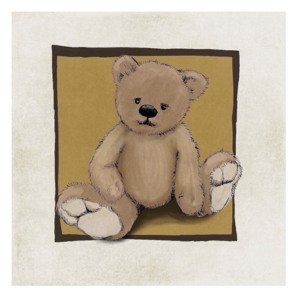 Framed Teddy Bear Print