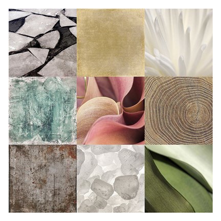 Framed Tiles Decor Ice White Print