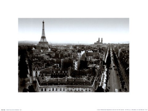 Framed From the Arc de Triomphe, 1931 Print