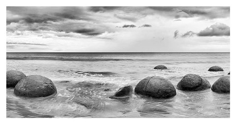 Framed Beach Rocks 1 Print