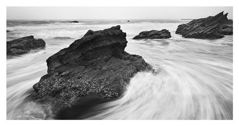 Framed Beach Rocks 2 Print