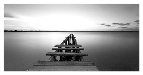 Framed Old pier Print