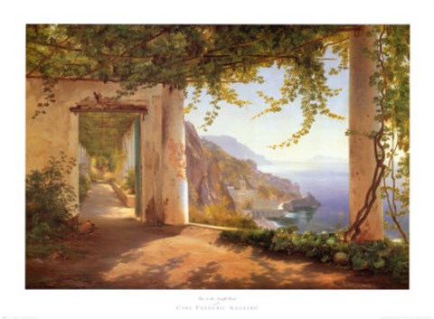 Framed View to the Amalfi Coast Print
