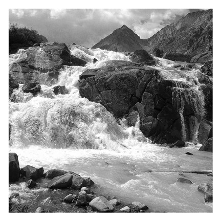 Framed White Water Print