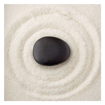 Framed Zen Pebble I Print