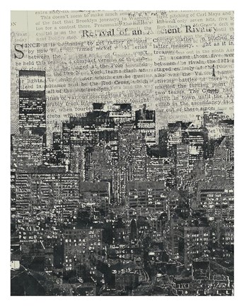 Framed New York News Print