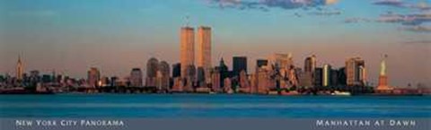 Framed Manhattan at Dawn Print