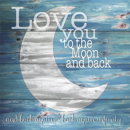 Framed Love You to the Moon and Back Print