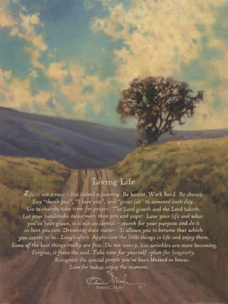 Framed Living Life - Path Print