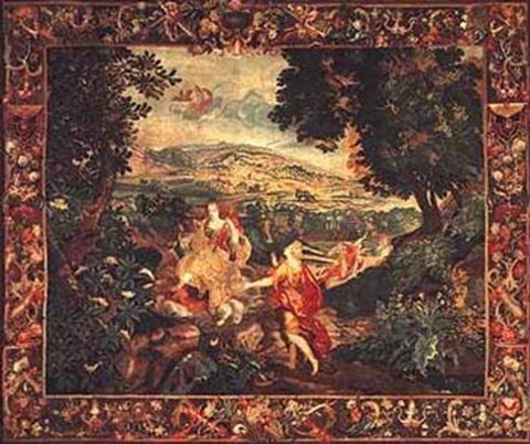 Framed Flemish Tapestry Print