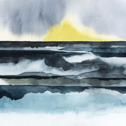 Framed Seaside Mist I Print