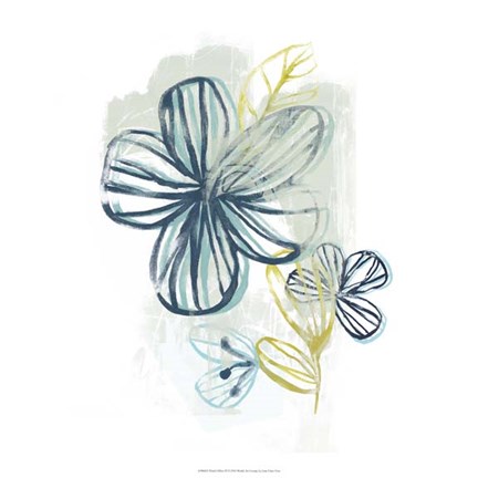 Framed Floral Offset II Print