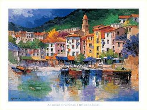 Framed Riviera Ligure Print