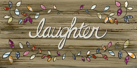 Framed Love &amp; Laughter I Print