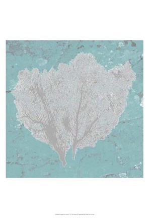 Framed Graphic Sea Fan IV Print