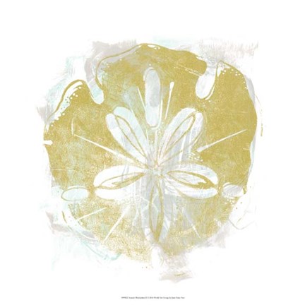 Framed Seaside Blockprints II Print