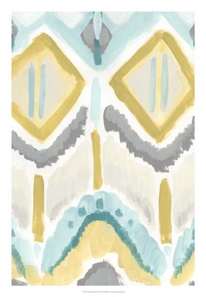 Framed Textile Impression II Print