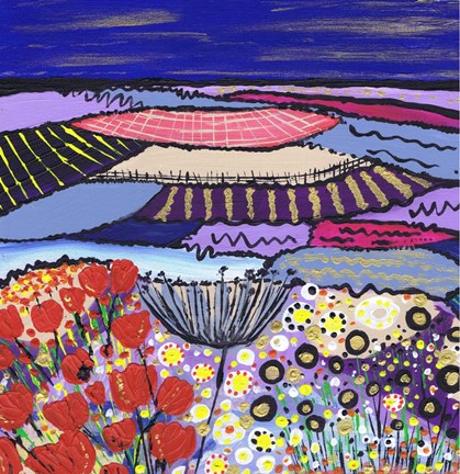 Framed Night Flowers Print