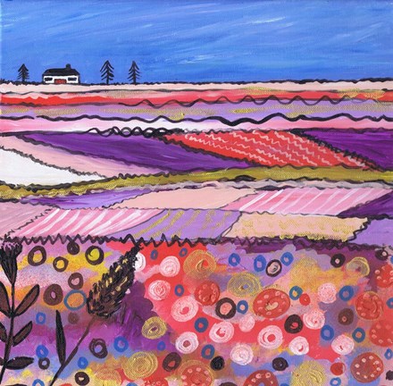 Framed Country View Print