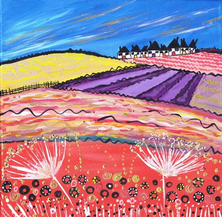 Framed Lavender View Print