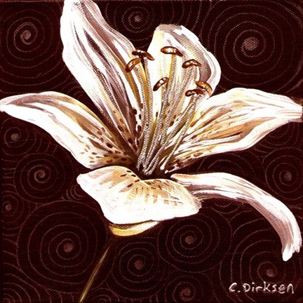 Framed Tiger Lily 1 Print