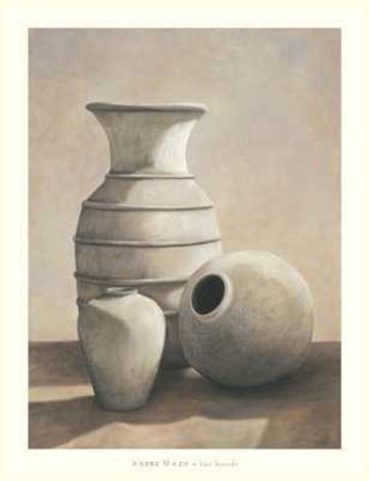 Framed Andre Mazo - Vasi Bianchi Size 34x44.25 Print