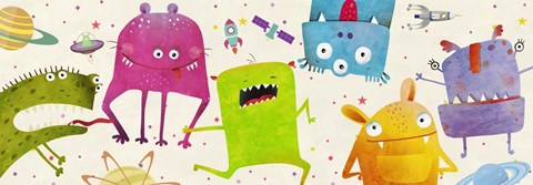 Framed Alien Friends Print