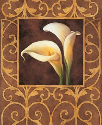 Framed Ornamental Callas Print