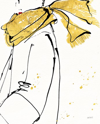 Framed Fashion Strokes II Print