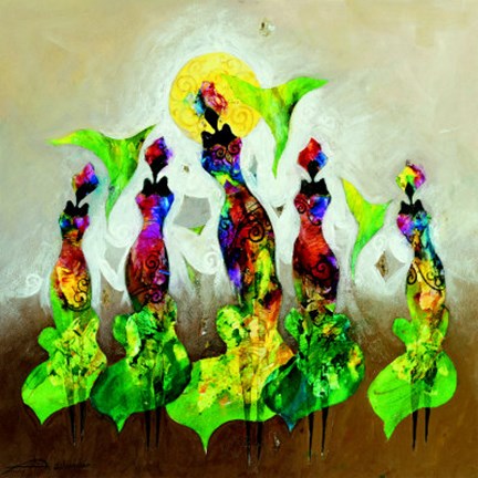 Framed Flexible Figures 2 Print