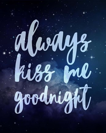 Framed Stellar - Kiss Me Goodnight Print