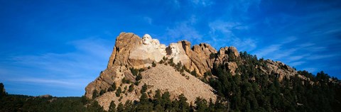Framed Mt Rushmore National Monument and Black Hills, Keystone, South Dakota Print