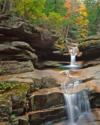 Framed Sabbady Falls,White Mountains National Forest New Hampshire Print