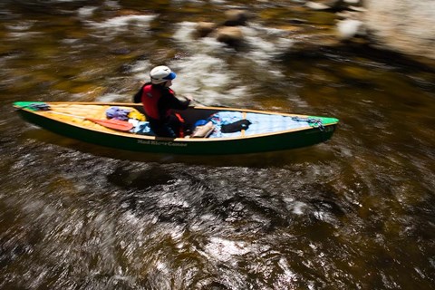 Framed Canoeing the Ashuelot River in Surry, New Hampshire Print