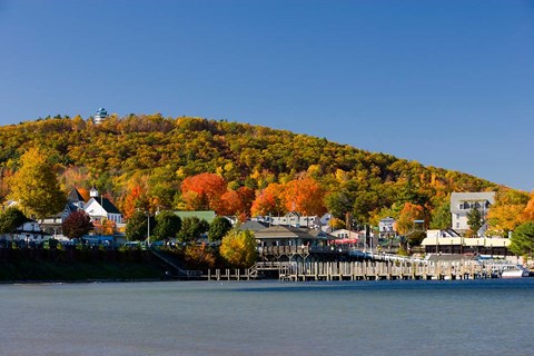 Framed Weirs Beach on Lake Winnipesauke, Laconia, New Hampshire Print